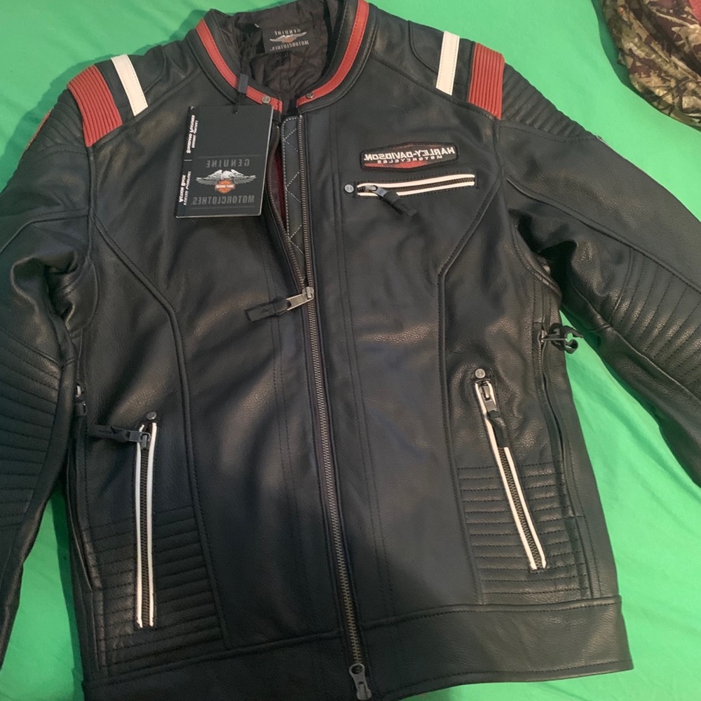 Mens Harley Davidson leather riding jacket